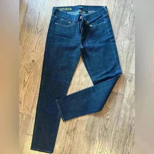 Women’s JCrew Size 27 Toothpick Denim Dark NWOT